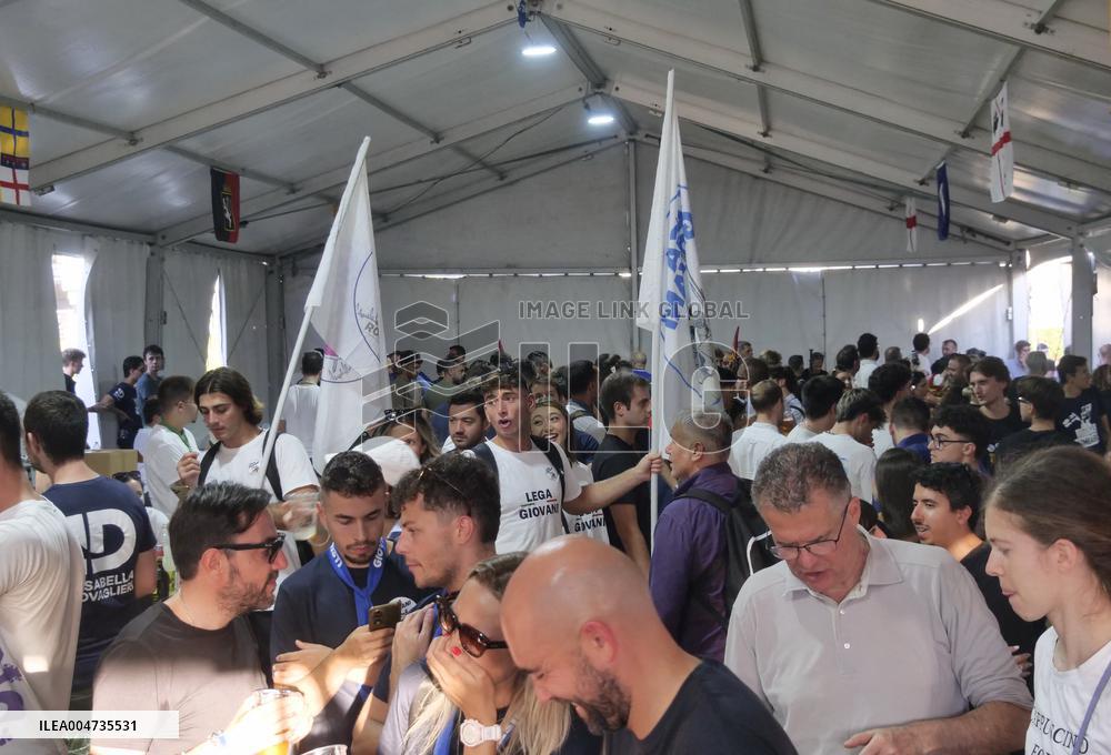 Meeting space organized by the young members of the Salvini League - Pontida