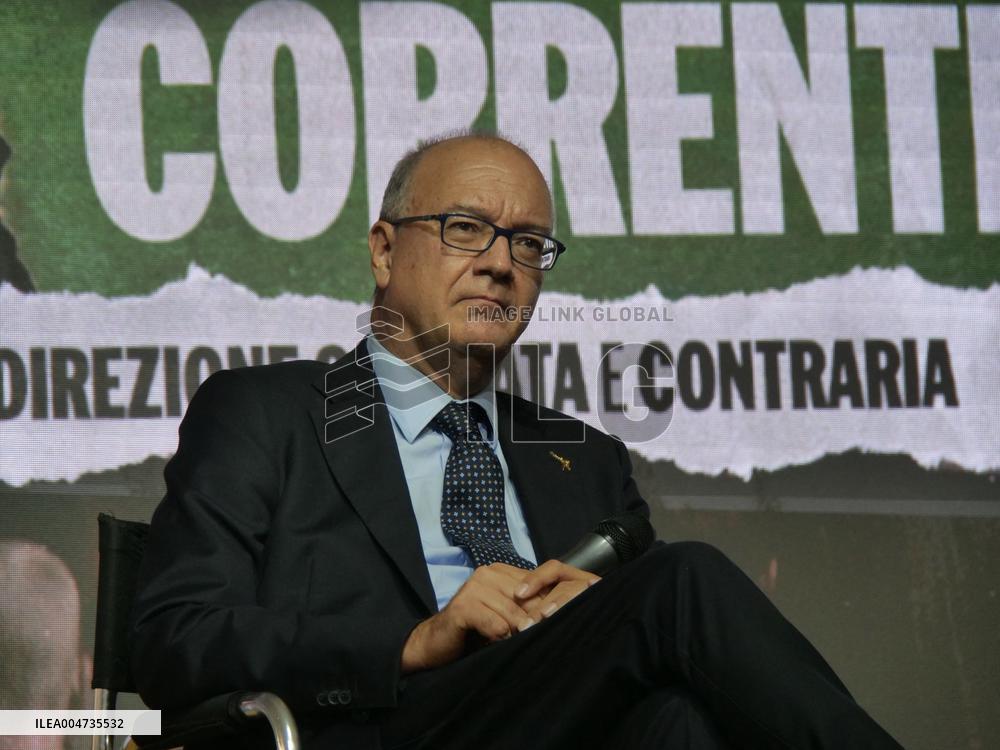 Meeting space organized by the young members of the Salvini League - Pontida