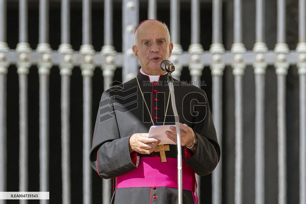 Pope Leo XIV leads an audience as part of the Jubilee of Justice - Vatican