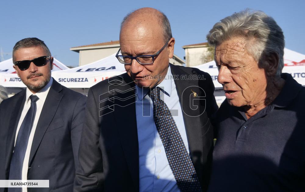 Meeting space organized by the young members of the Salvini League - Pontida