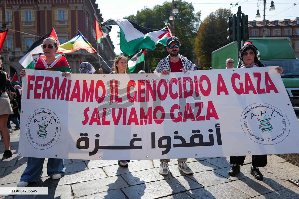 March for Free Palestine - Turin