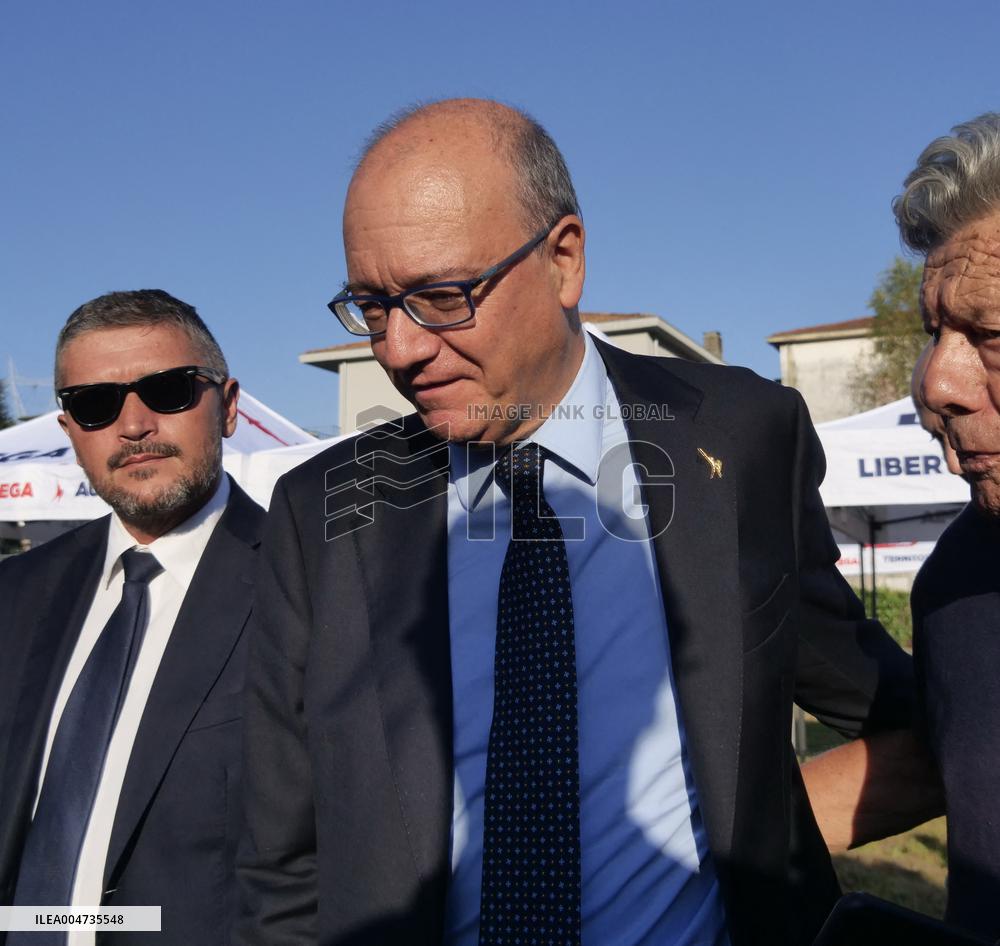 Meeting space organized by the young members of the Salvini League - Pontida