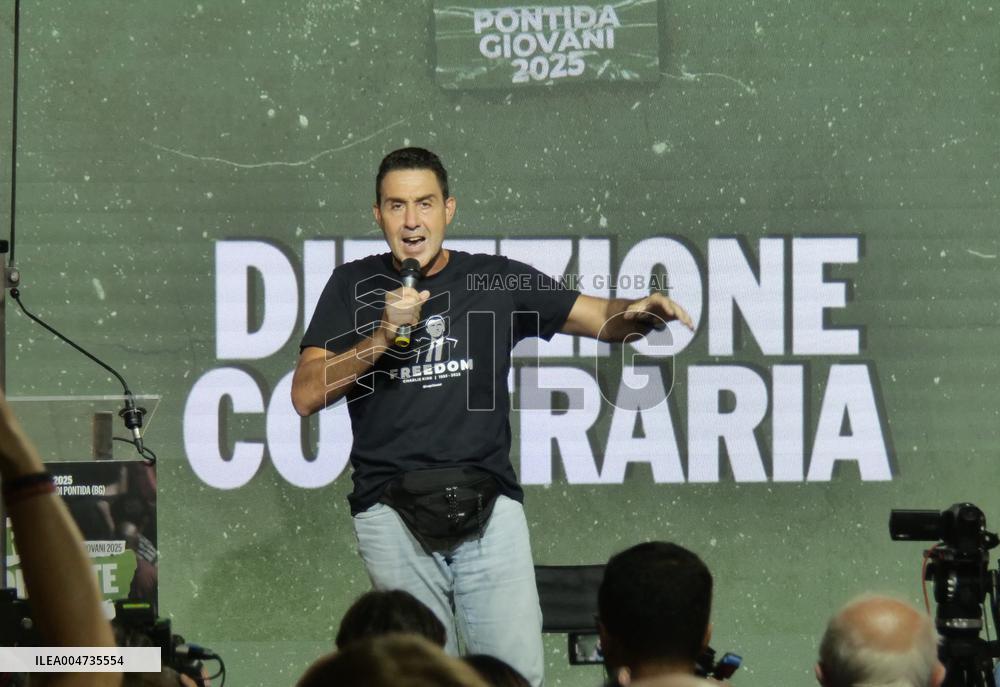 Meeting space organized by the young members of the Salvini League - Pontida