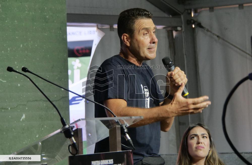 Meeting space organized by the young members of the Salvini League - Pontida