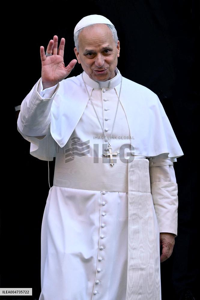 Pope Leo XIV at church of Saint Anne - Vatican