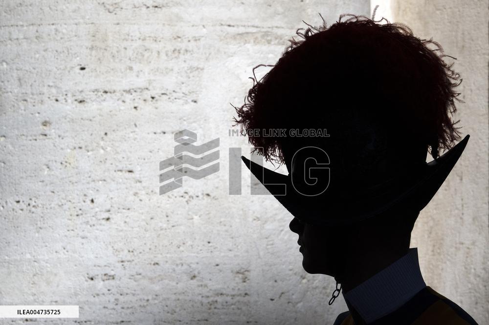 Pope Leo XIV at church of Saint Anne - Vatican