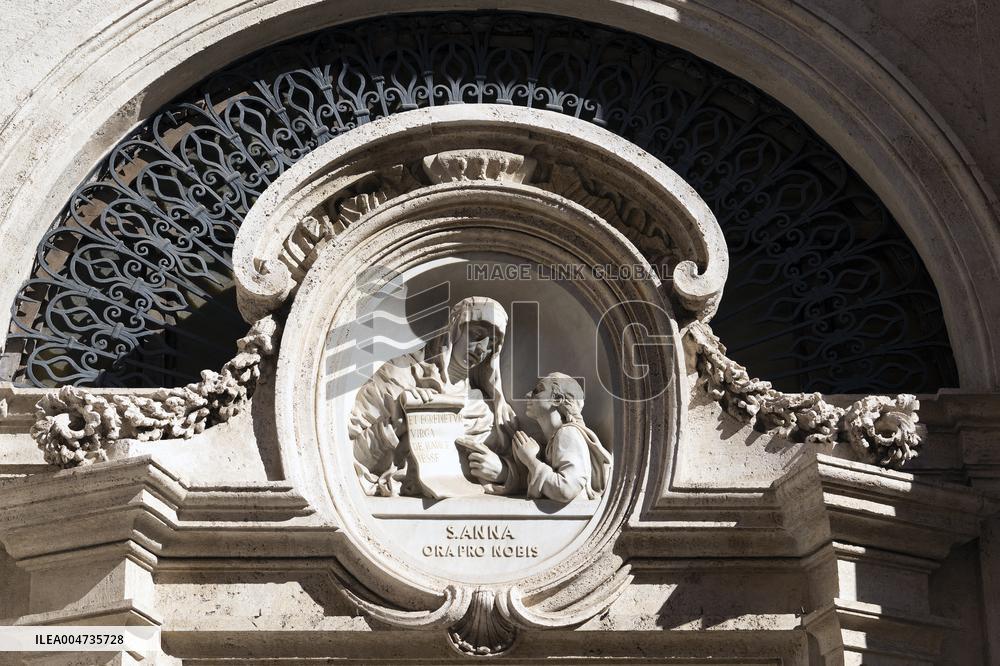 Pope Leo XIV at church of Saint Anne - Vatican