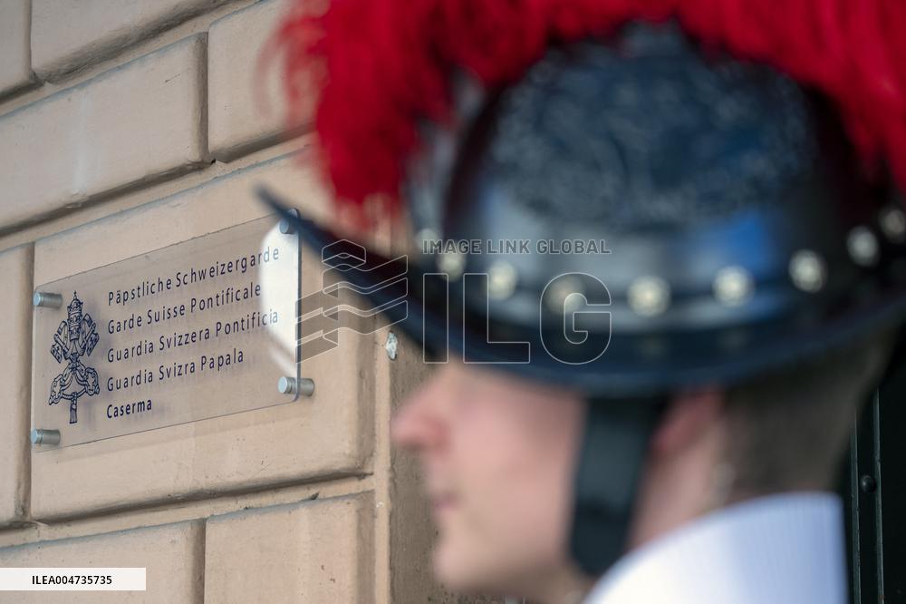 Pope Leo XIV at church of Saint Anne - Vatican