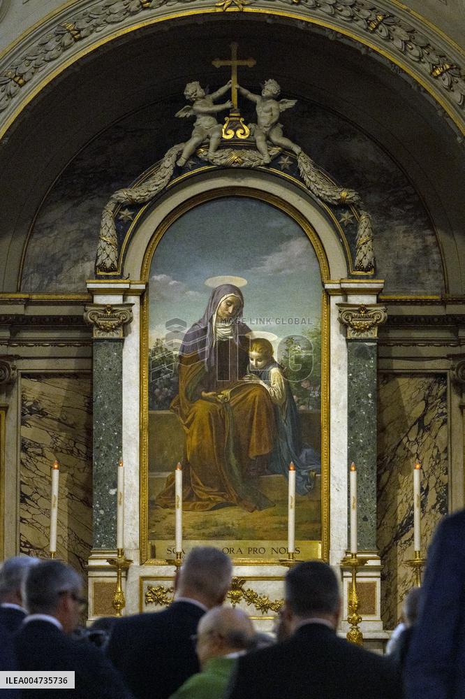 Pope Leo XIV at church of Saint Anne - Vatican