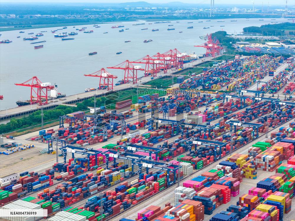 China Nanjing Longtan Port Containers