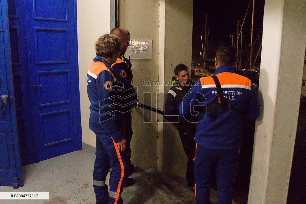 Heavy Rain and Flooding in The Cotes-D'armor Region - France