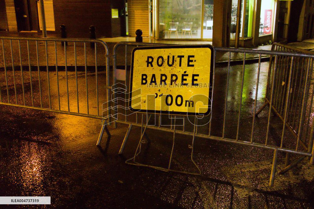 Heavy Rain and Flooding in The Cotes-D'armor Region - France