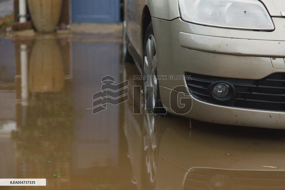 Heavy Rain and Flooding in The Cotes-D'armor Region - France