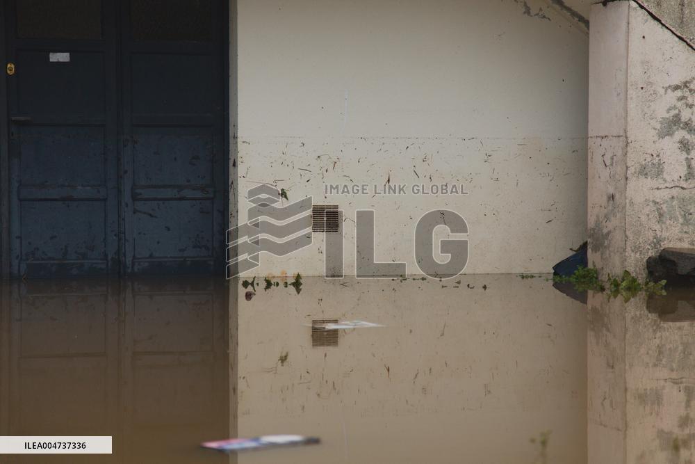 Heavy Rain and Flooding in The Cotes-D'armor Region - France