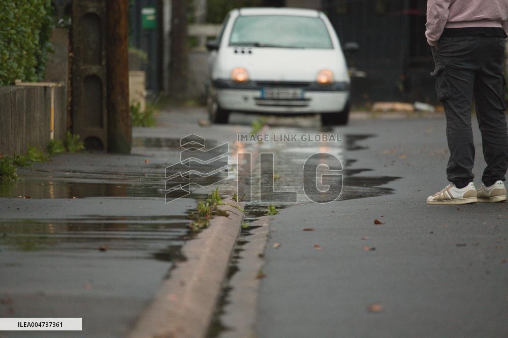 Heavy Rain and Flooding in The Cotes-D'armor Region - France