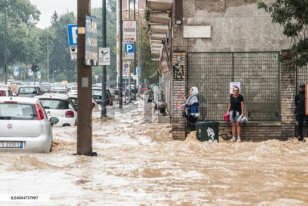 Bad Weather Hits Northern Italy - Milan