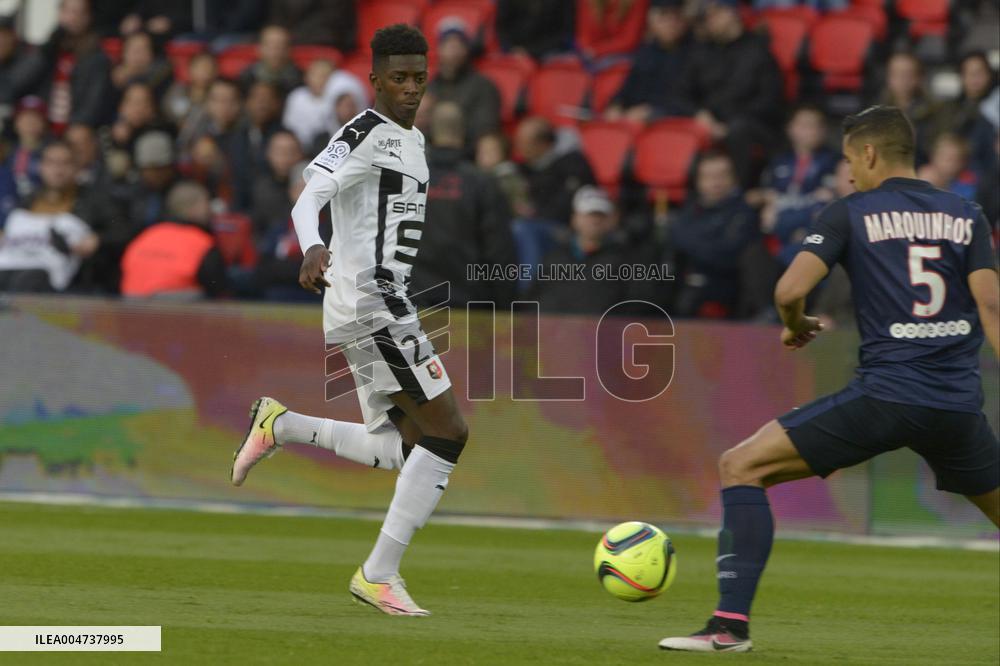 PSG vs Rennes Soccer Match - Paris