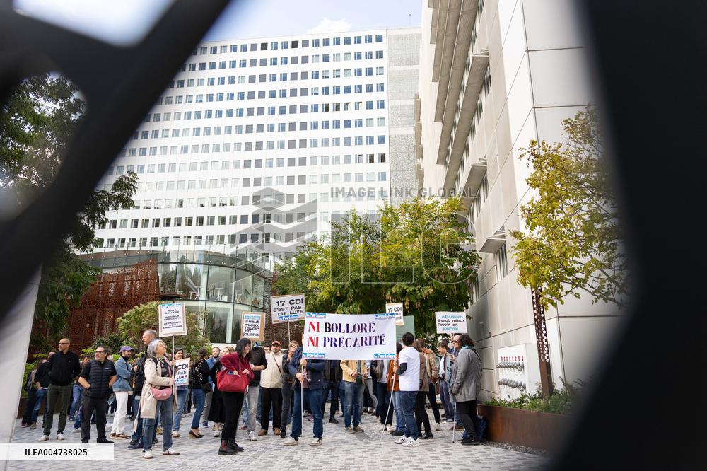 Demonstration Of Journalists And Staff Members Of Le Parisien - Paris AJ