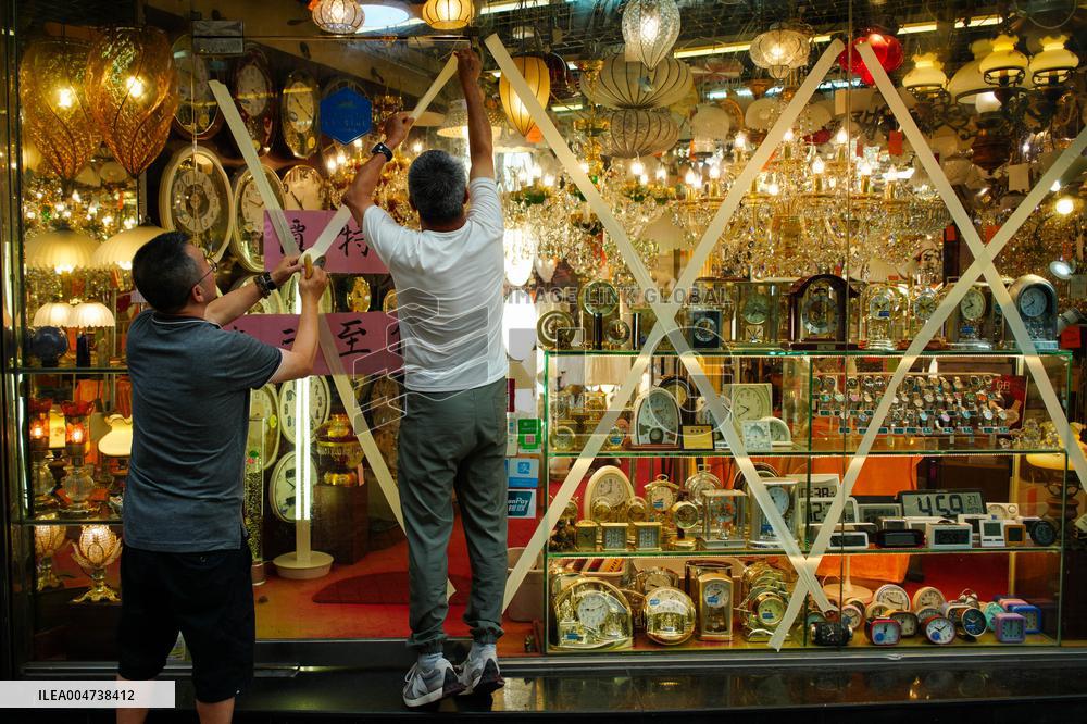Hong Kong Prepares For Typhoon Ragasa