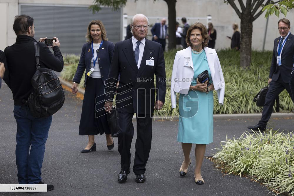 SWEDISH ROYALS AT UN IN NEW YORK