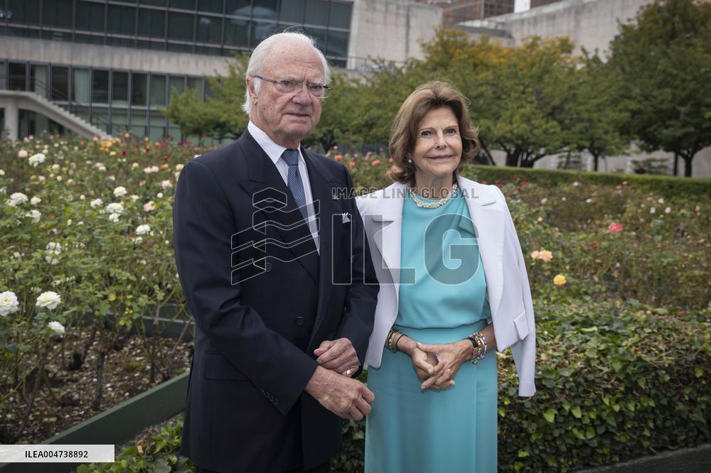 SWEDISH ROYALS AT UN IN NEW YORK