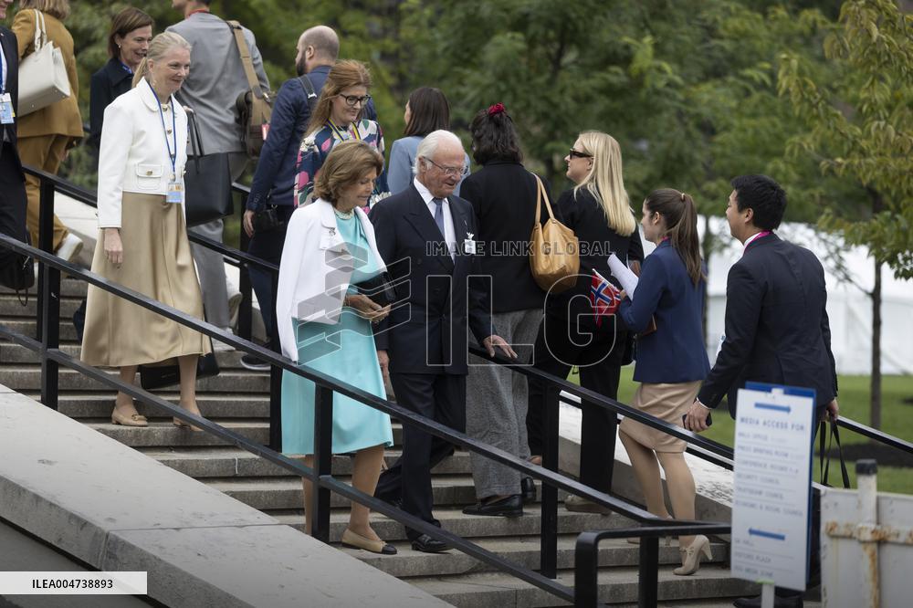 SWEDISH ROYALS AT UN IN NEW YORK