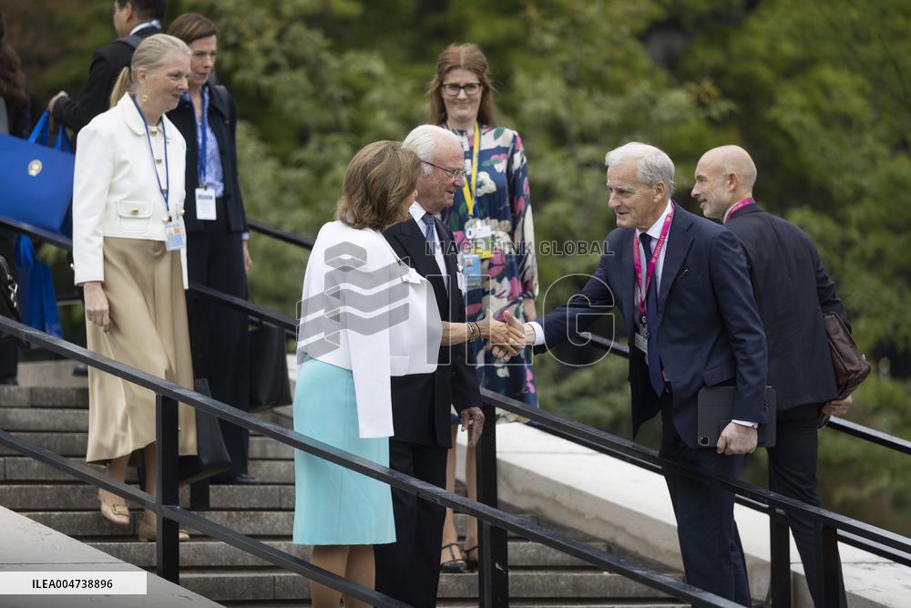 SWEDISH ROYALS AT UN IN NEW YORK
