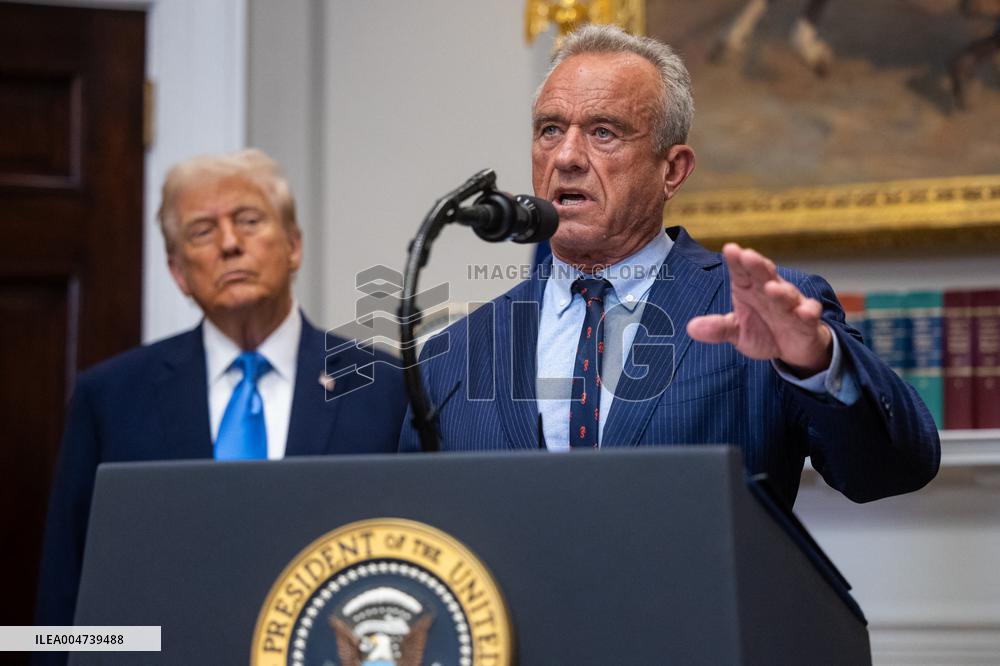 President Trump Speaks About Autism At The White House - DC