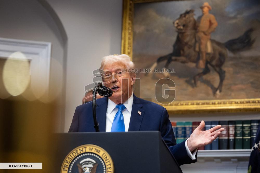 President Trump Speaks About Autism At The White House - DC