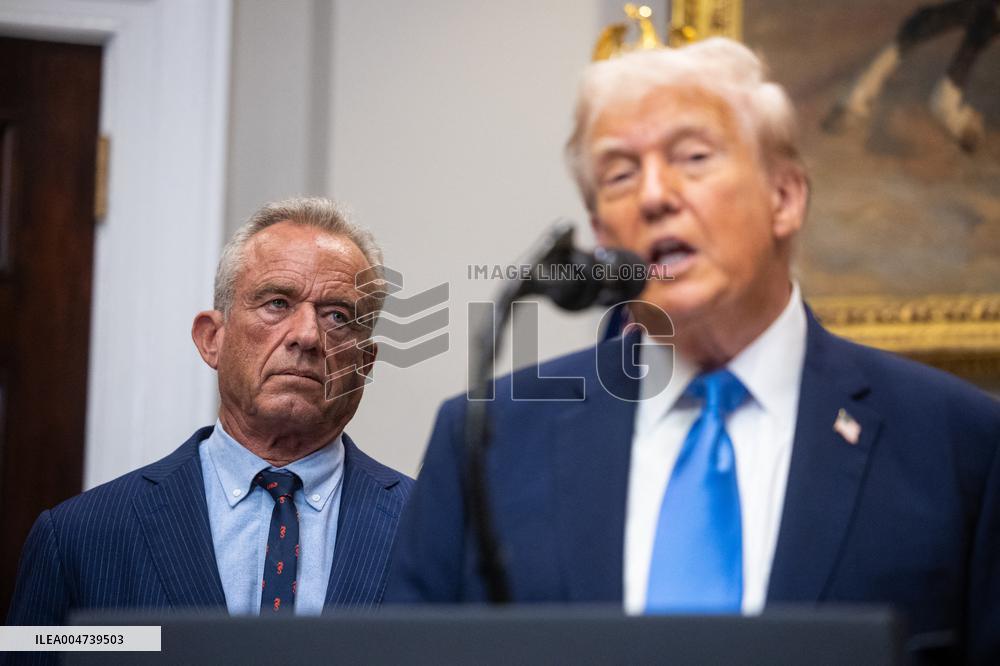 President Trump Speaks About Autism At The White House - DC