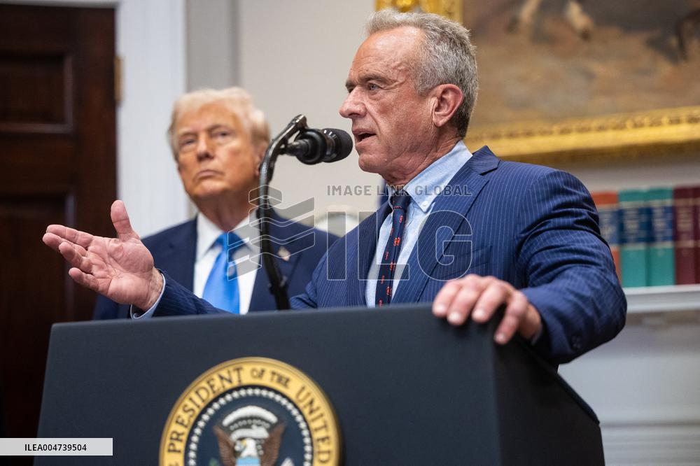 President Trump Speaks About Autism At The White House - DC