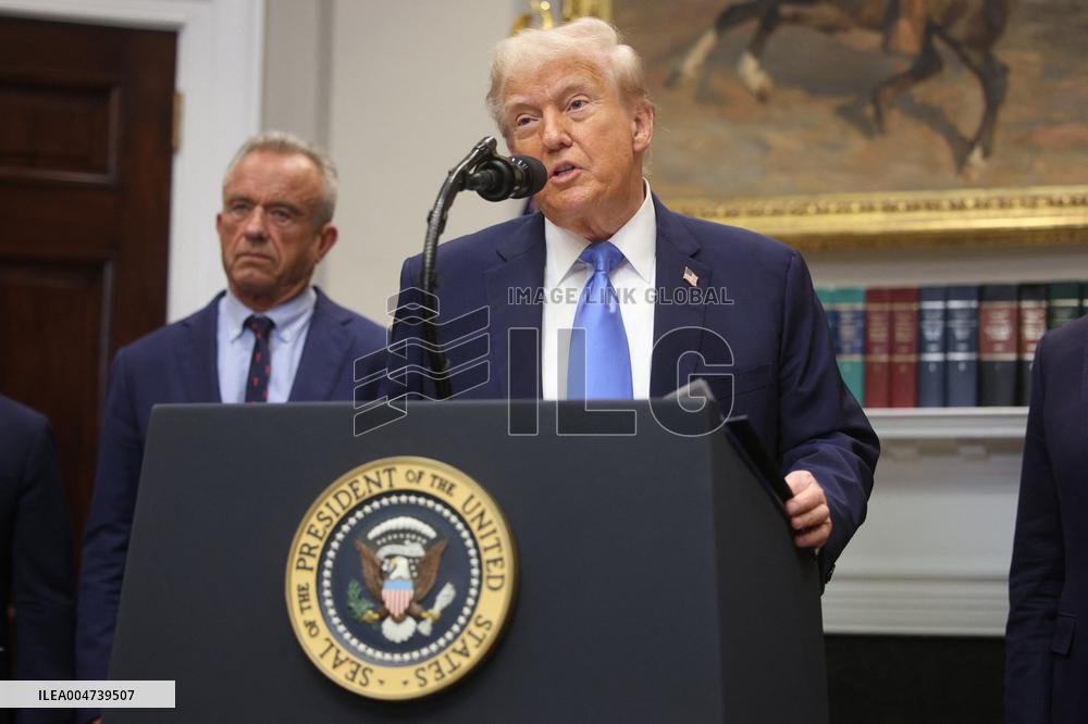 President Trump Speaks About Autism At The White House - DC