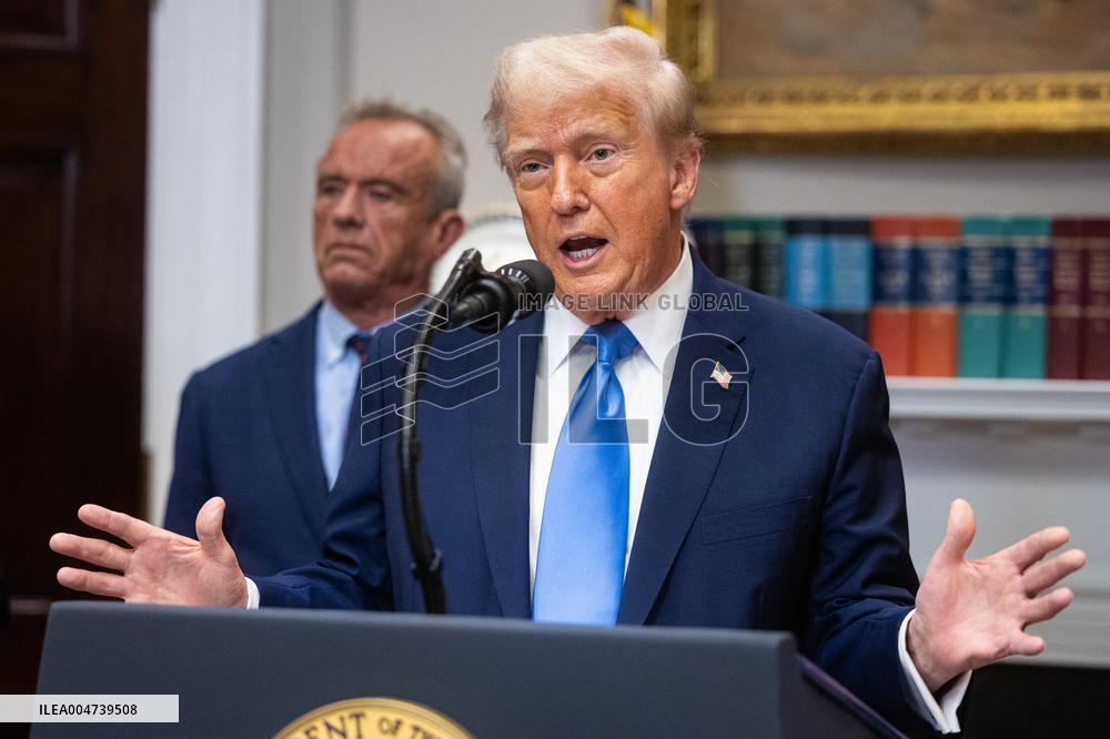 President Trump Speaks About Autism At The White House - DC