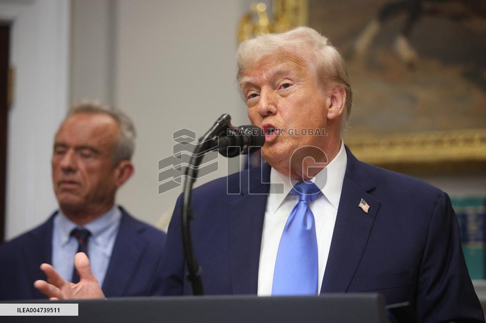 President Trump Speaks About Autism At The White House - DC