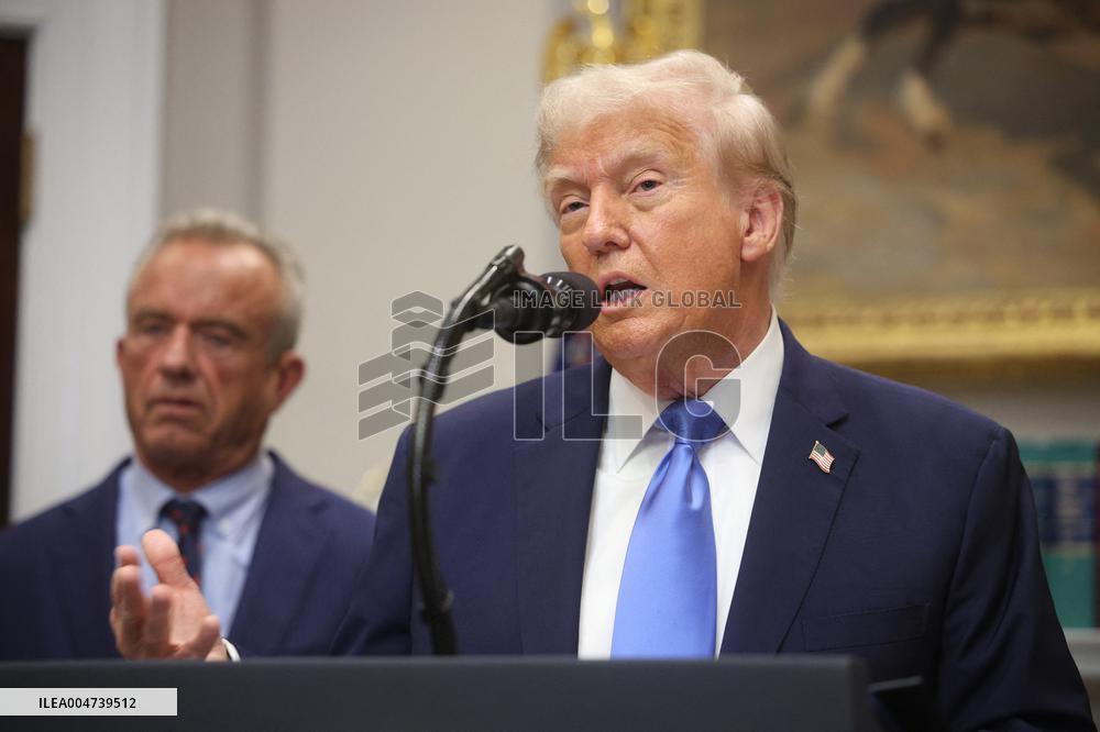 President Trump Speaks About Autism At The White House - DC