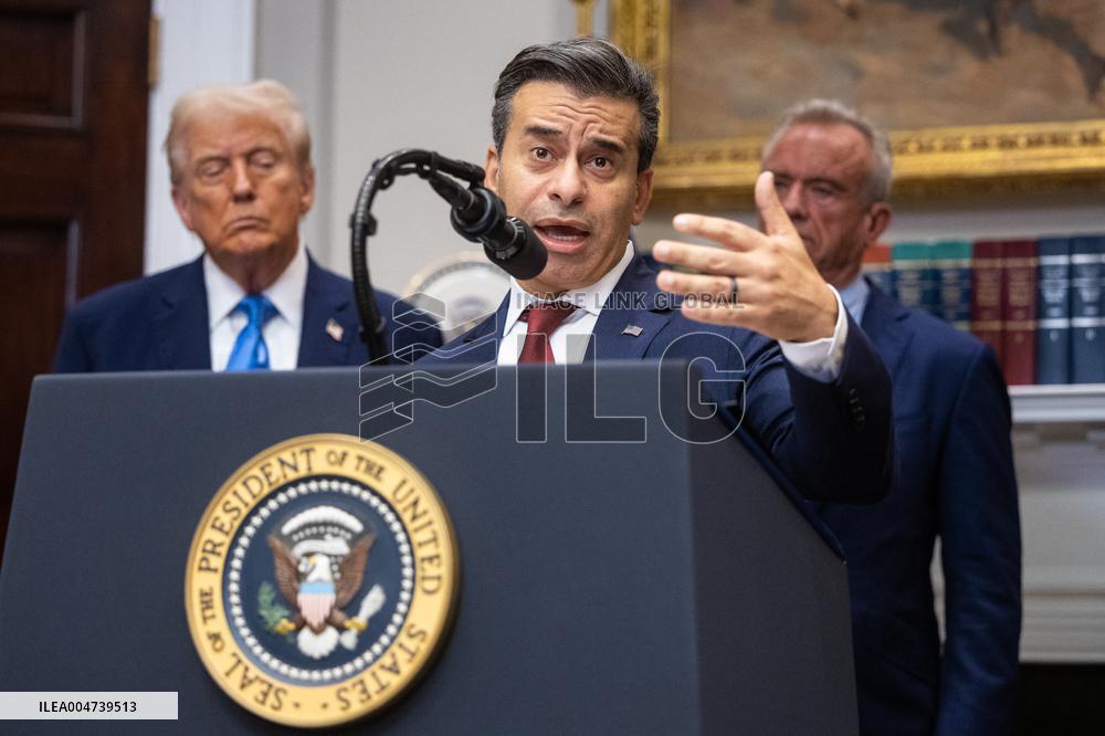 President Trump Speaks About Autism At The White House - DC