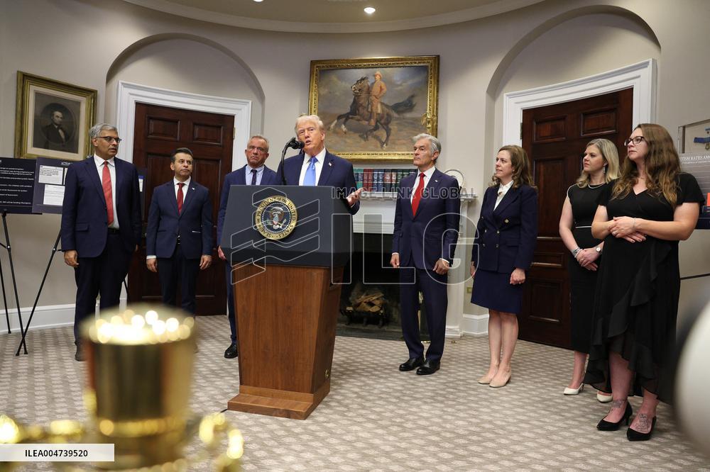 President Trump Speaks About Autism At The White House - DC
