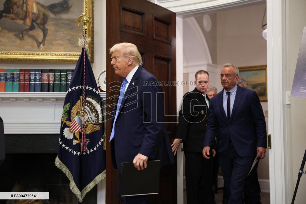 President Trump Speaks About Autism At The White House - DC