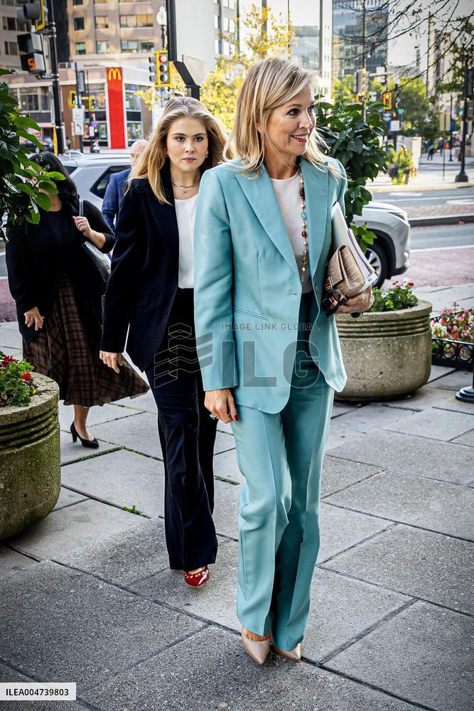 Queen Máxima And Princess Amalia Visit Washington