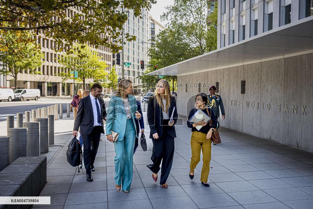 Queen Máxima And Princess Amalia Visit Washington