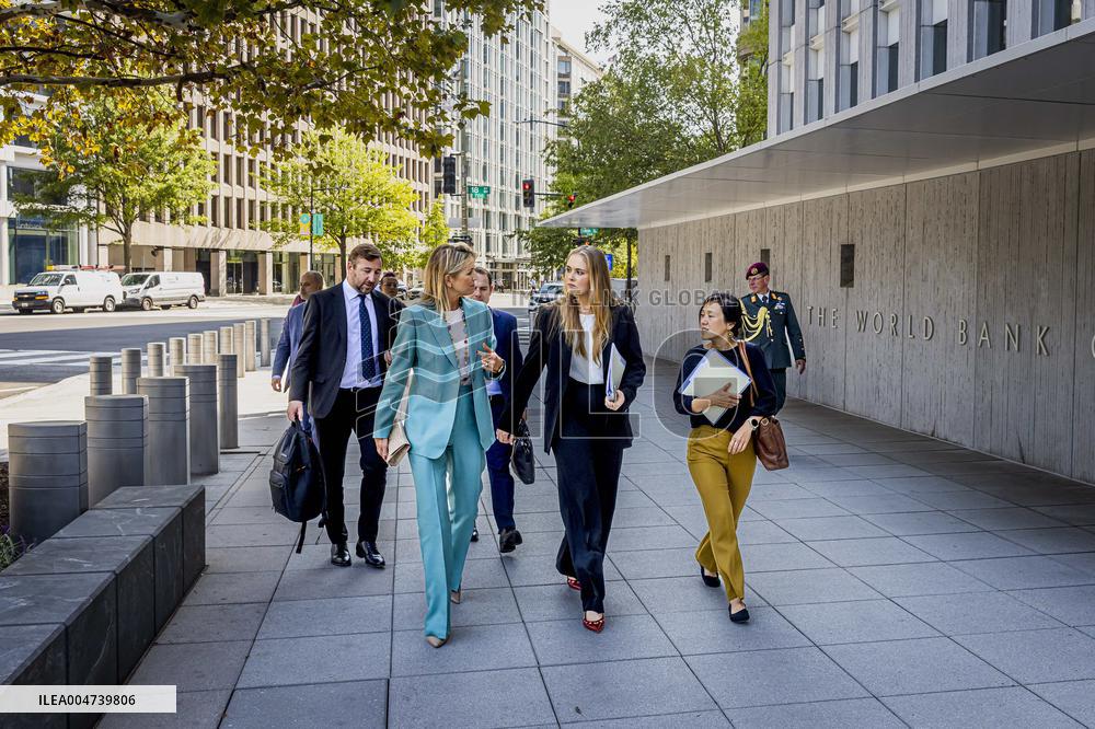 Queen Máxima And Princess Amalia Visit Washington