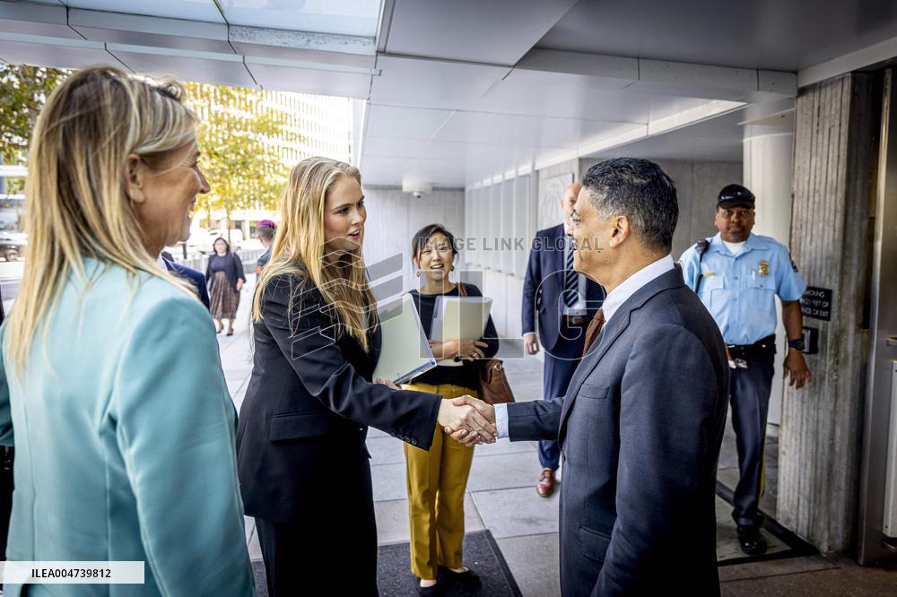 Queen Máxima And Princess Amalia Visit Washington