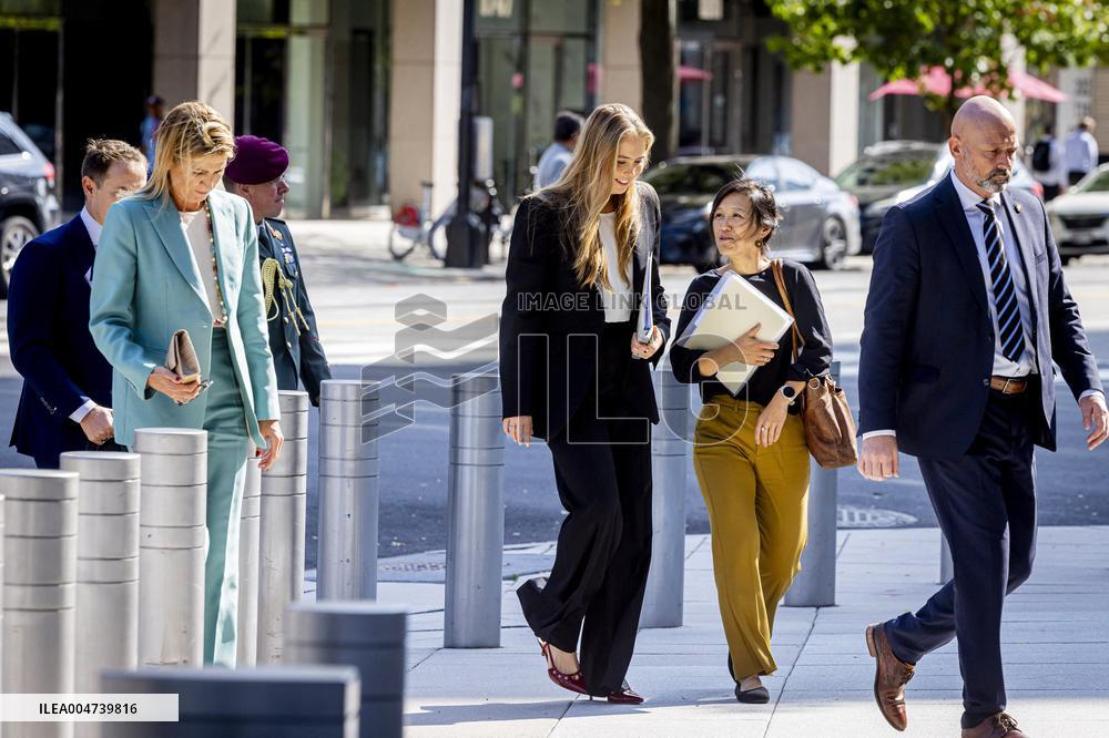 Queen Máxima And Princess Amalia Visit Washington