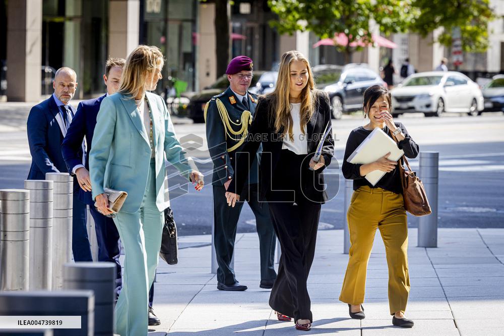 Queen Máxima And Princess Amalia Visit Washington