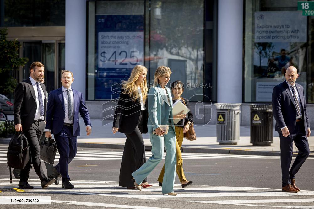 Queen Máxima And Princess Amalia Visit Washington