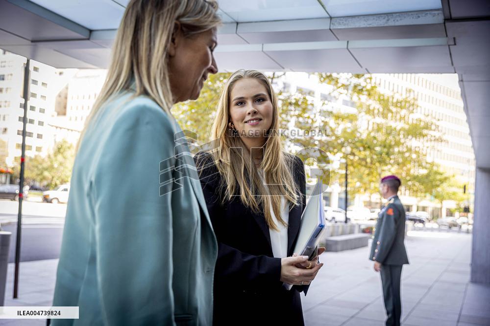Queen Máxima And Princess Amalia Visit Washington