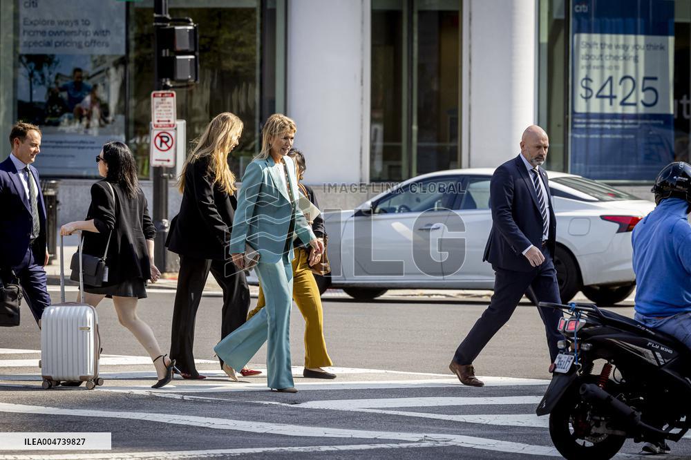 Queen Máxima And Princess Amalia Visit Washington