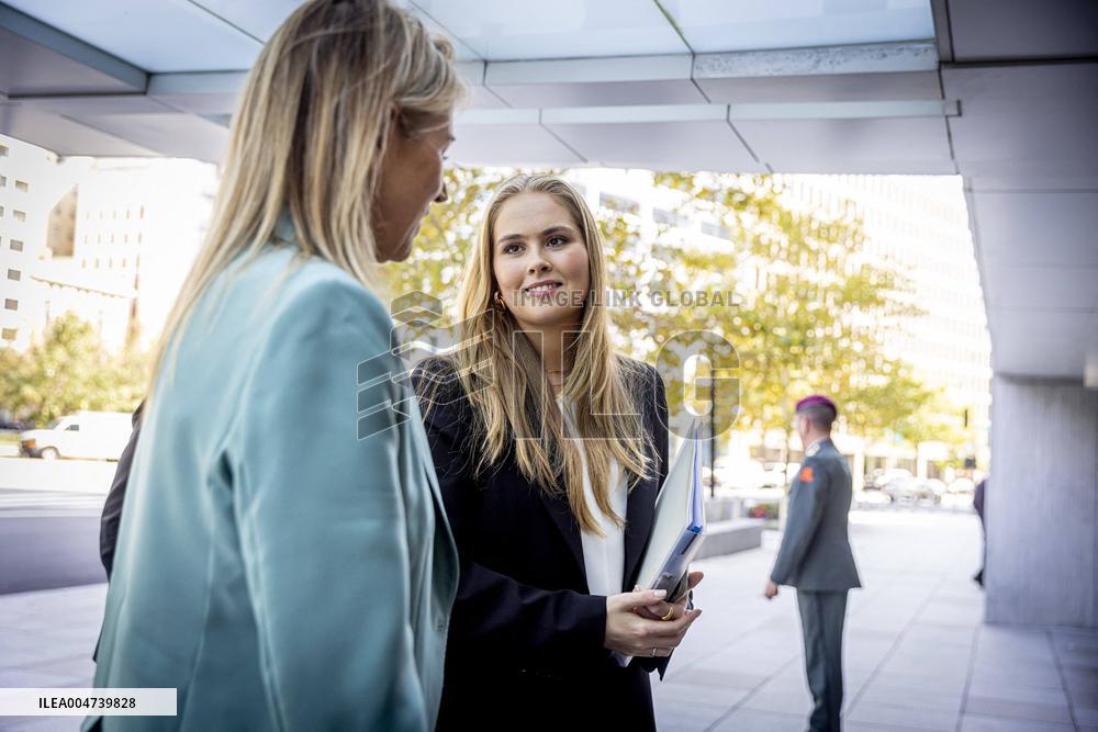 Queen Máxima And Princess Amalia Visit Washington