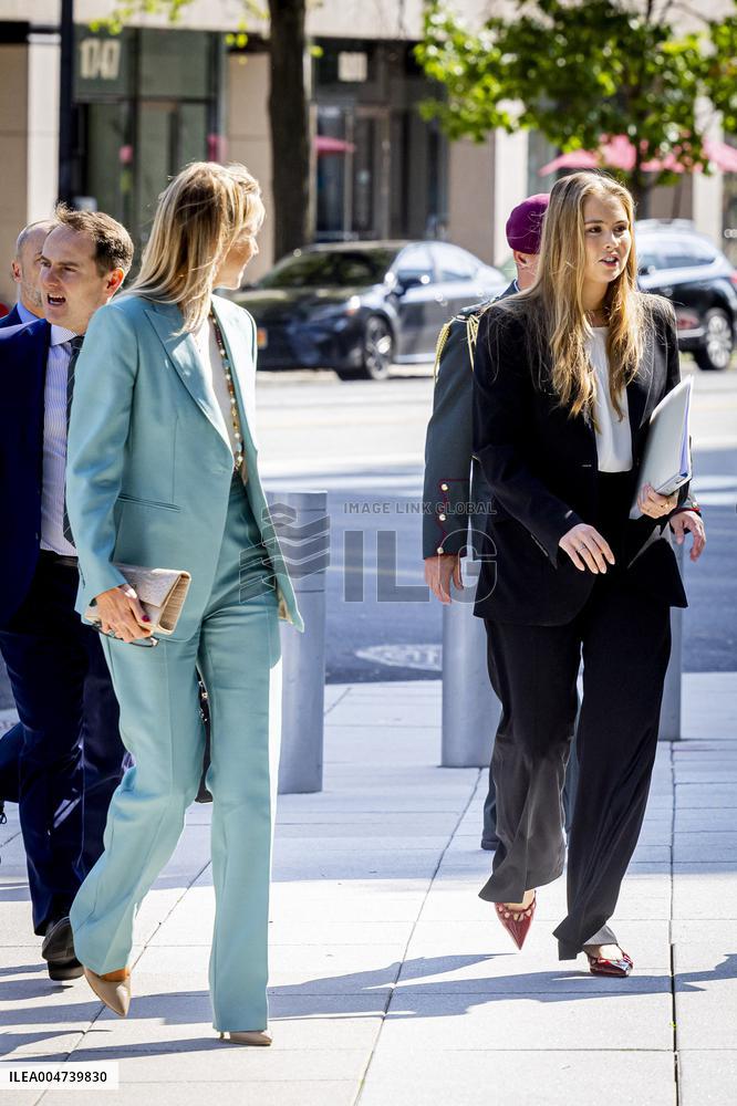 Queen Máxima And Princess Amalia Visit Washington