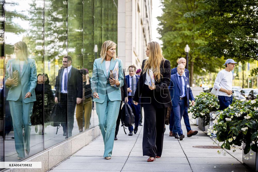 Queen Máxima And Princess Amalia Visit Washington